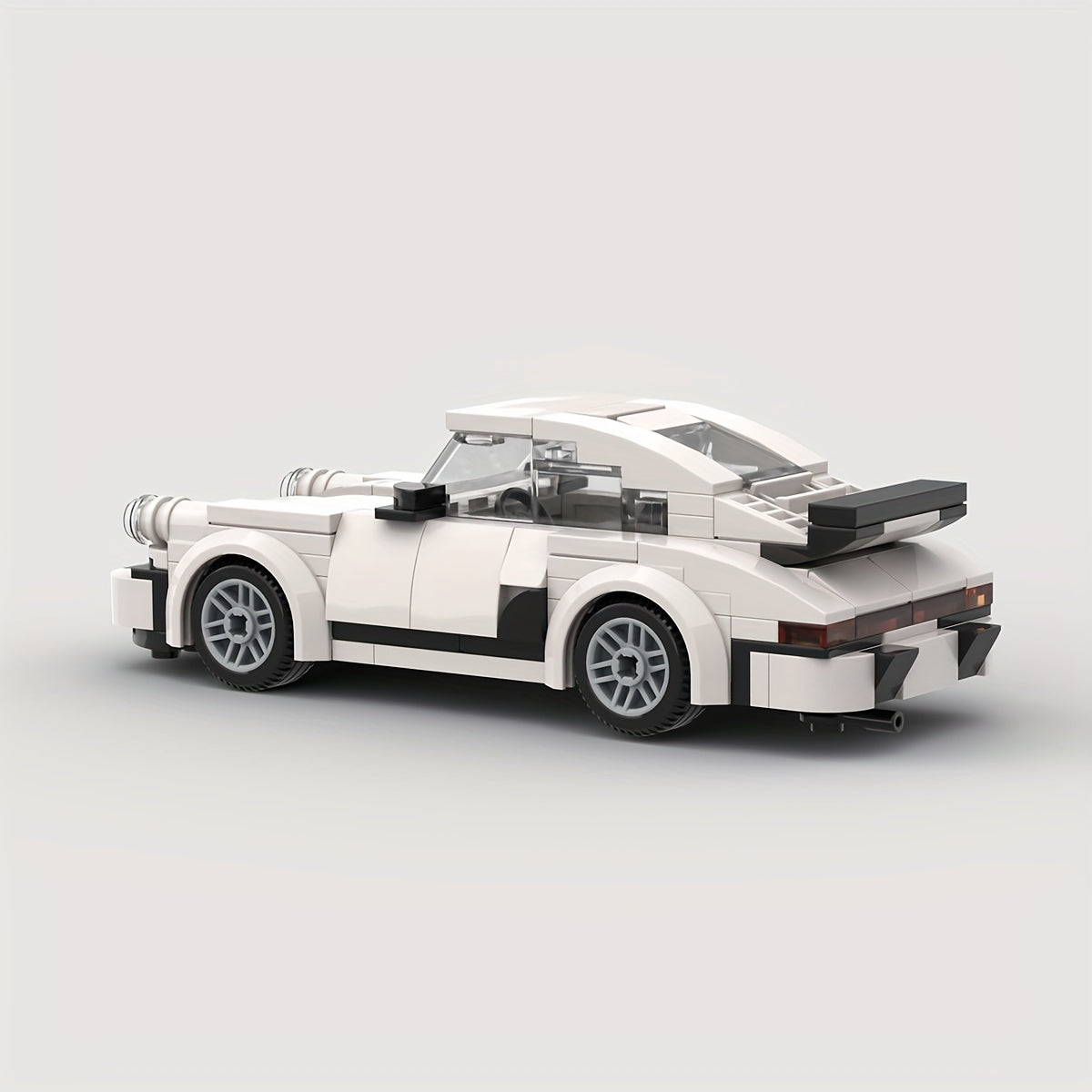 196pcs White City Car Vehicle Racing Car Brick, Racing Super Tech Car Model, Creative Educational Toy, Halloween/Christmas Gift