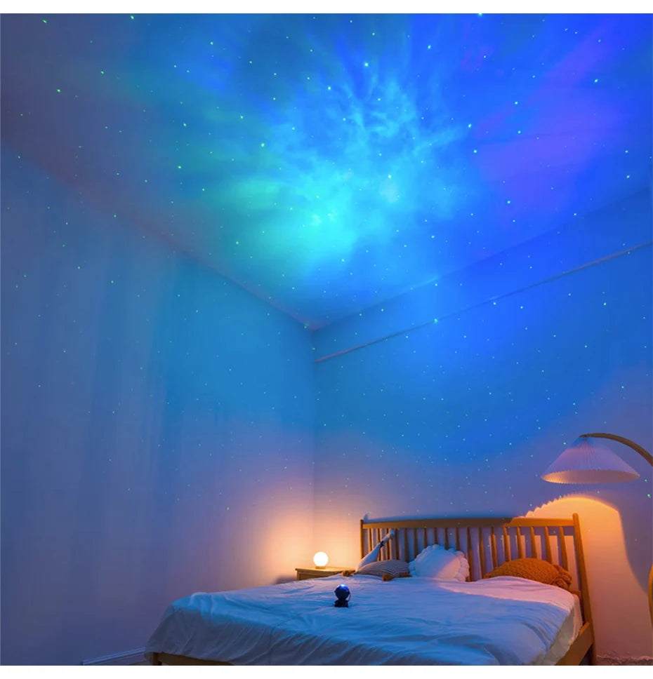 2025 Projector Light Starry Sky Aurora Astronaut Space Projector Nebula Nebula Ceiling Bedroom Home Decor Children's Gift