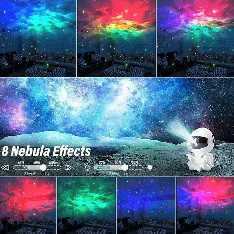 2025 Projector Light Starry Sky Aurora Astronaut Space Projector Nebula Nebula Ceiling Bedroom Home Decor Children's Gift